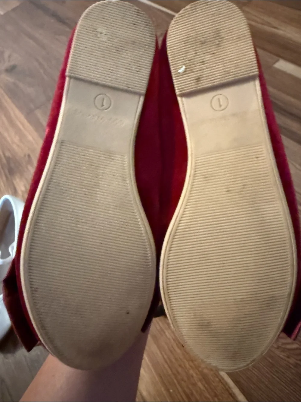 Cat & Jack Kids Burgundy Bow Flats
